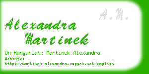 alexandra martinek business card
